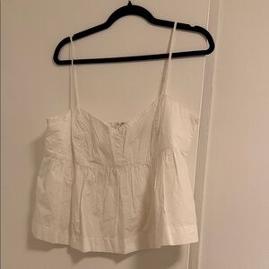 J. Crew White Camisole Top